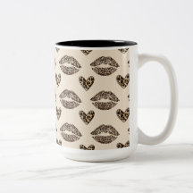 Elegant beige och svart cheetaprint