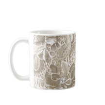 Elegant beige snöre med diamant