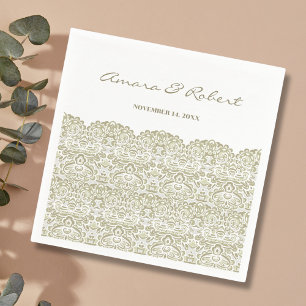 Elegant Beige snöre Pappersservett