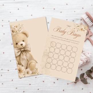 Elegant Beige Teddybjörn Babybingospel