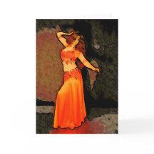 Elegant Bellydancer Greeting Card