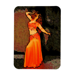 Elegant Bellydancer magnet