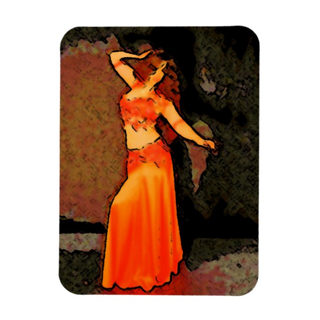 Elegant Bellydancer Magnet (Vertikal)