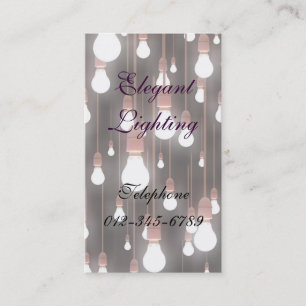 Elegant belysning visitkort