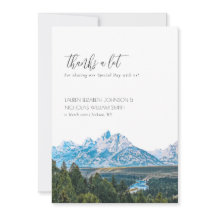 Elegant Bergbröllop Tack 