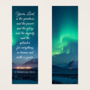Elegant Bergslandskap norr om ljus Bibel Litet Visitkort