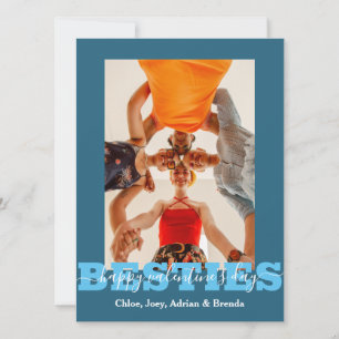 Elegant Best Friends galentine's day Bestie-fotot Julkort