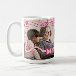 Elegant Best Grandma All Barnbarn Dusty Rosa Kaffemugg