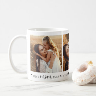 Elegant Best Mamma någonsin Instagram Photo Collag Kaffemugg