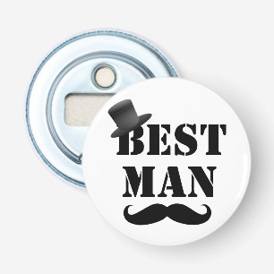 Elegant Best Man Mustasch Topphatt Flasköppnare