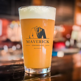 Elegant Best Man Töjboys Gåva Modern Smokingöl Bee Glaskopp