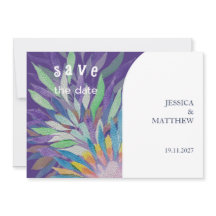 Elegant Bevackra Boho Lila Blommigt Bröllop