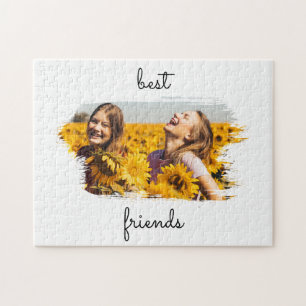 Elegant BFF Bästa vänner för födelsedagskort Pussel