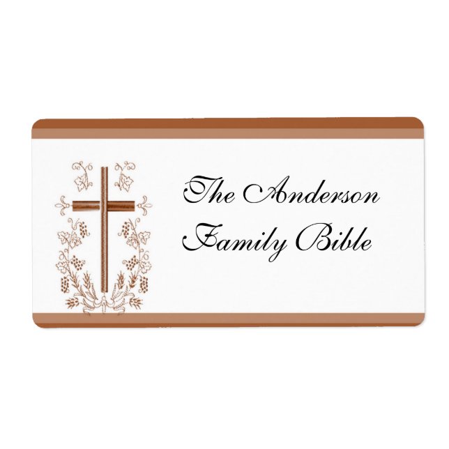 Elegant Bible Kor-etikett Fraktsedel (Framsidan)