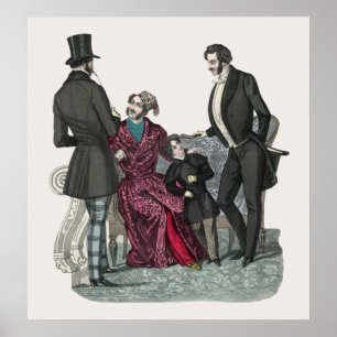 Elegant Biedermeier Poster
