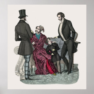 Elegant Biedermeier Poster