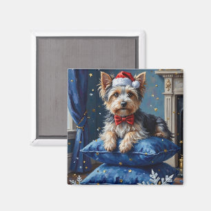 Elegant Biewer Terrier Hund Velvet Jul Magnet