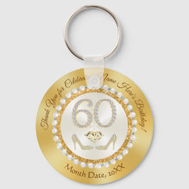 Elegant Billigt, 60:e födelsedag för en kvinna, Nyckelring