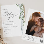 Elegant Birch Träd Boho Photo Bröllop Inbjudningar<br><div class="desc">Gratulera till kärlek med vår Elegant Boho Birch Träd Wedding bjudning, där rustik charm möter vintagens sofistikering. Den här enastående designen skryter med ett elegant, handmålat björk träd, perfekt kompletterat med ett kalligrafiskt skript för vintage som tillför en aning tidlös elegans till din speciella dag. På motsatt sida är kärlek-artikeln...</div>