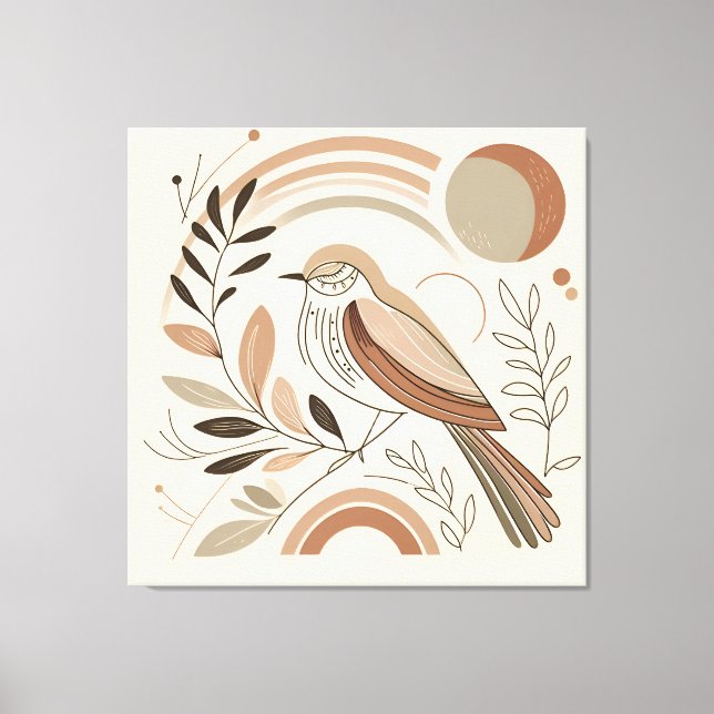 Elegant Bird Canvas Art (Framsida)