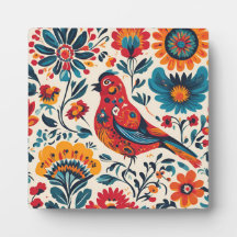 Elegant Bird Design in polska Folk Art Stil