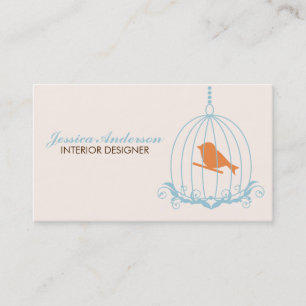 Elegant Birdcage Visitkort