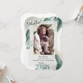 Elegant Birth Notice