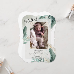 Elegant Birth Notice