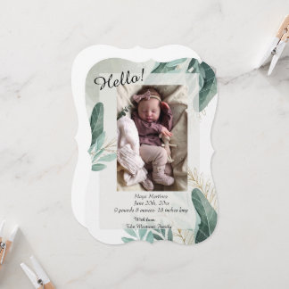 Elegant Birth Notice