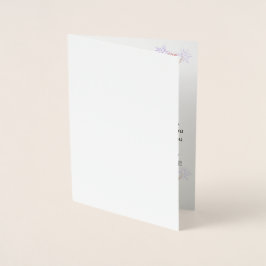 Elegant Birthday Card for Her – Personalized Greet Folierat Kort