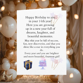 Elegant Birthday Card for Her – Personalized Greet Kort