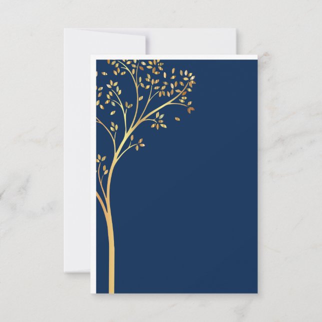 ELEGANT BIRTHDAY CARTO TRÄD OSA KORT (Baksida)