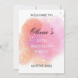 Elegant Birthday Celebration Invitation Inbjudningar