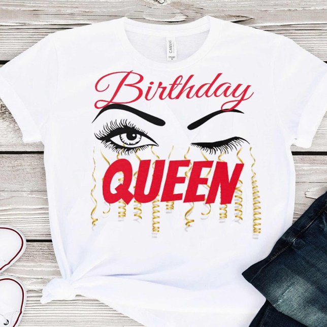 Elegant Birthday Queen 18:e | 21:a | 30 | 40 T Shirt (Skapare uppladdad)
