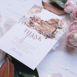 Elegant Birthday Tea Party Tack Kort
