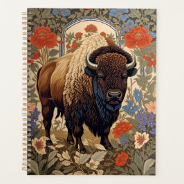 Elegant Bison William Morris Inspired