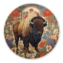 Elegant Bison William Morris Inspired Knopp