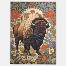 Elegant Bison William Morris Inspired Magnet
