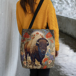 Elegant Bison William Morris Inspired Tygkasse