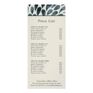 Elegant - blå Abstrakt Modern Reklamkort