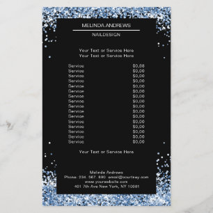 Elegant blå båda sidor Flyer