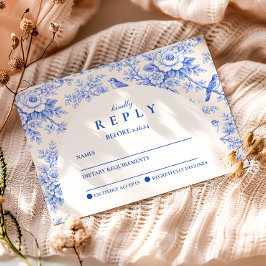 Elegant blå blomfestlig studentfest OSA kort