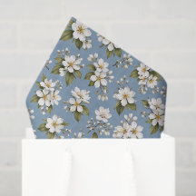 Elegant Blå Blommig Blomning