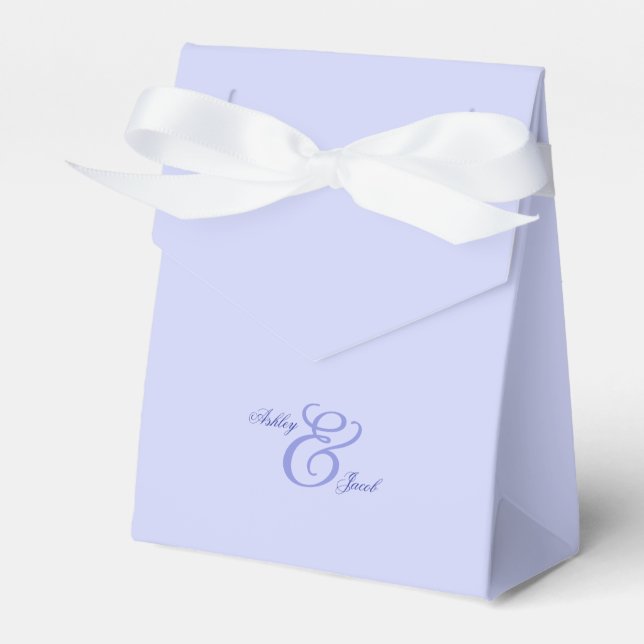 Elegant Blå Blommig Bröllops Stor Välkomst  Presentaskar (Framsidan Sidan)