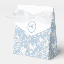 Elegant blå chinoiserie bröllop