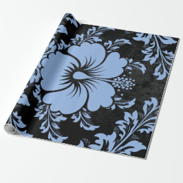 Elegant blå damast jul elegant presentpapper