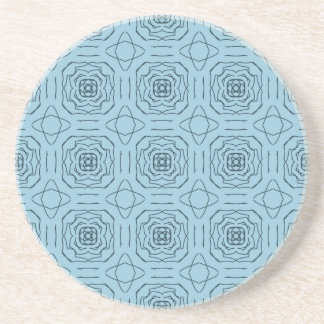Elegant blå geometrisk linje konst sömlöst mönster underlägg