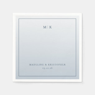 Elegant Blå Gradient Minimalistisk Pappersservett