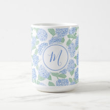 Elegant Blå Grön Hortensia Snygg Personlig