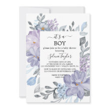 Elegant blå hortensia | Det är en pojke - baby sho